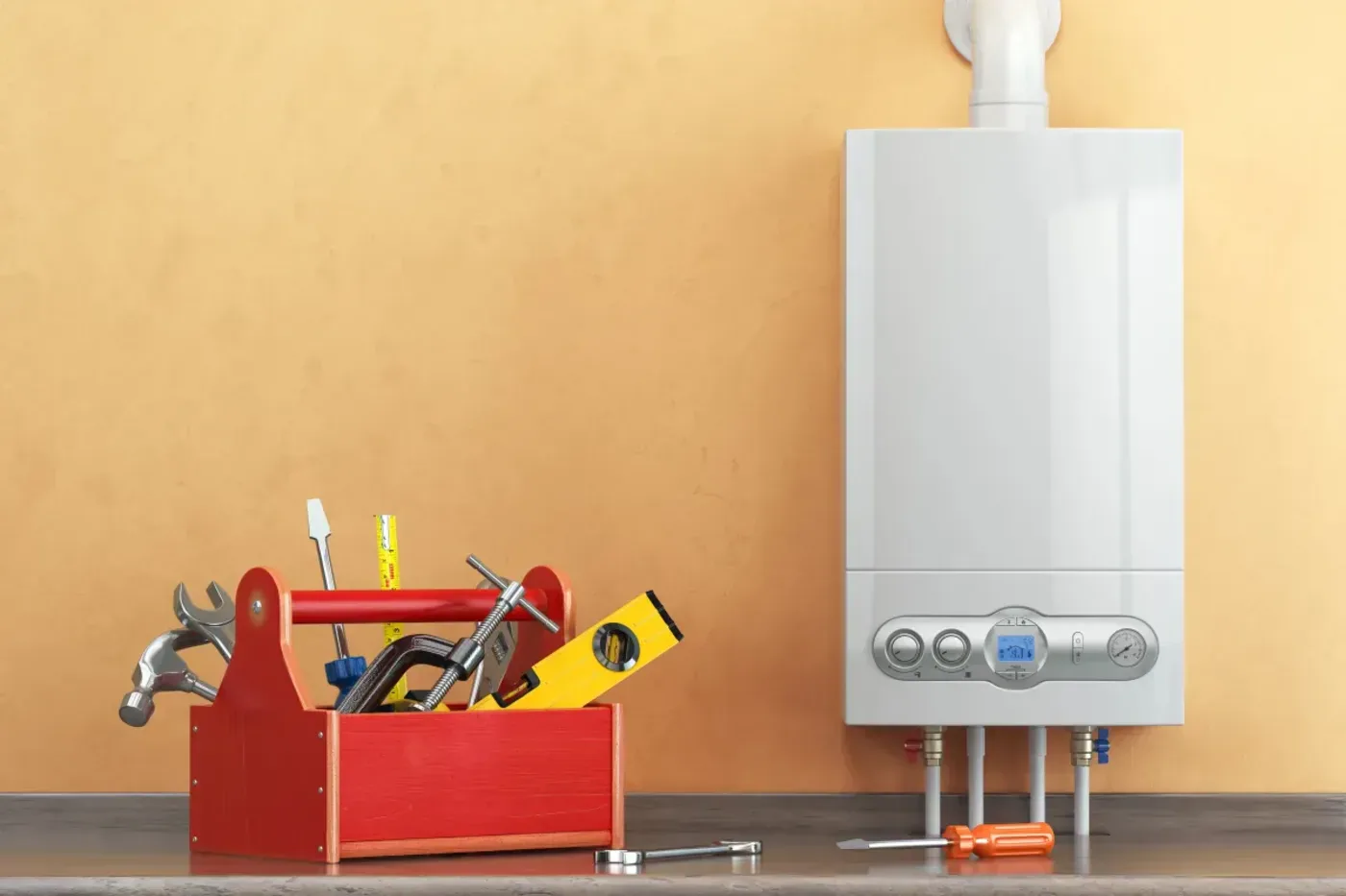 Mesure au multimètre du thermostat d'un chauffe-eau lors d'un dépannage